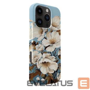 Чехол на заднюю панель Evelatus Apple iPhone 16 Pro Slim Shell with Magsafe customized print design Flower Blue
