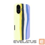 Чехол на заднюю панель Evelatus Apple iPhone 16 Multi-Colored Silicone Case With MagSafe Crimson White