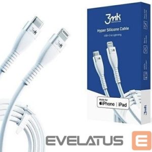 Кабель 3MK Apple 3mk  Hyper Silicone Cable Type-C to Lightning 20W 3A White