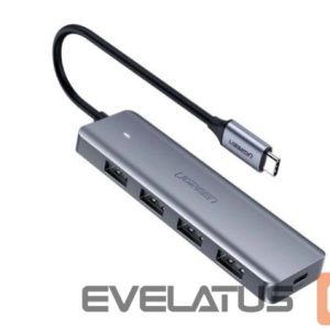 Переходник Ugreen  4-Port USB3.0 Hub with USB-C Power Supply Grey