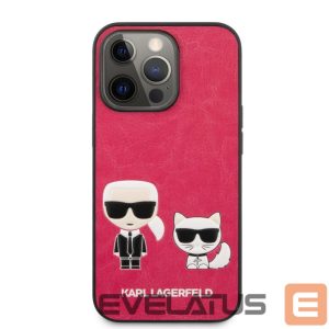 Чехол на заднюю панель Karl Lagerfeld Apple iPhone 13 Pro  Choupette PU Leather Case Fuchsia