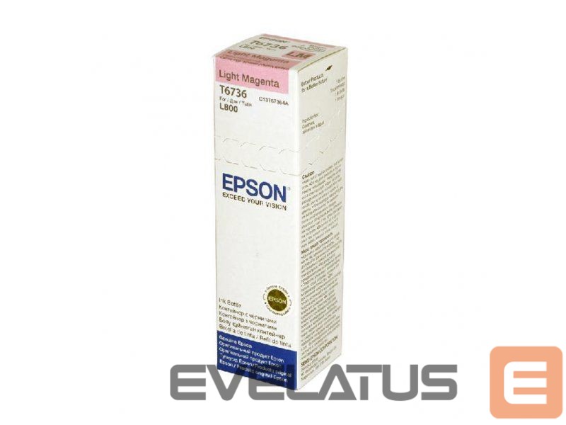 Аксессуары и расходные материалы EPSON T6736 Ink bottle 70ml Ink Cartridge, Light Magenta