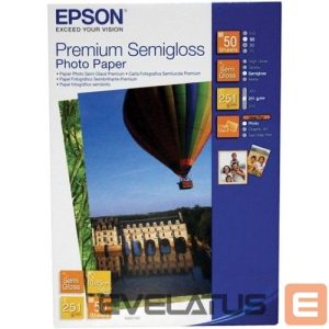 Офисные принадлежности EPSON  Premium Semigloss Photo Paper 10x15cm, 251g/m2, 50 sheets