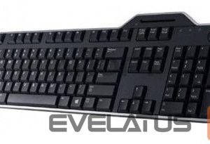 Компьютерная клавиатура Dell  KB-813 Smartcard keyboard, Wired, with smart card reader, RU, Black 