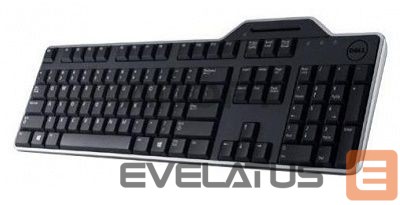 Компьютерная клавиатура Dell KB-813 Smartcard keyboard, Wired, with smart card reader, RU, Black