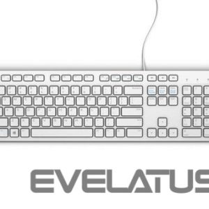 Компьютерная клавиатура Dell  KB216 Multimedia, Wired, EN, USB, White 