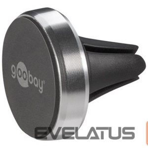 Авто держатель Goobay  Magnetic mount Metal Slim Design for smartphones (35mm) 38685  Black/Silver 