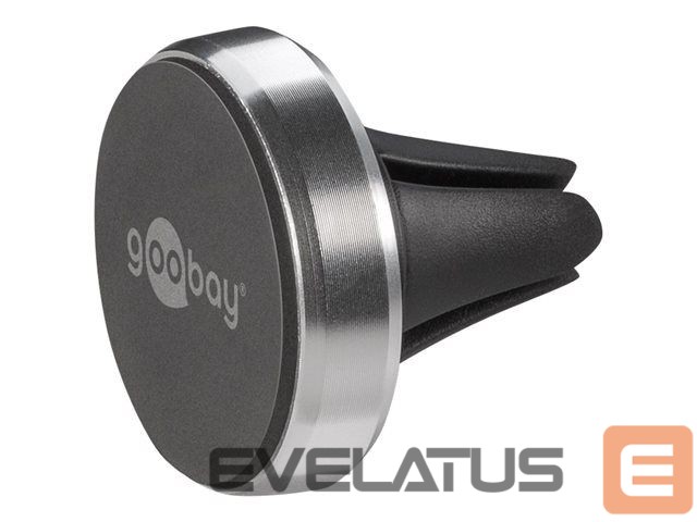 Авто держатель Goobay Magnetic mount Metal Slim Design for smartphones (35mm) 38685 Black/Silver