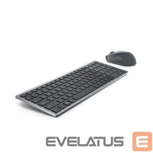 Компьютерная клавиатура Dell  Keyboard and Mouse KM7120W Keyboard and Mouse Set, Wireless, Batteries included, RU, Titan Gray 