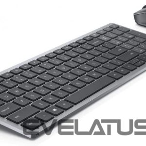 Компьютерная клавиатура Dell  KM7120W Keyboard and Mouse Set, Wireless, Batteries included, EN/LT, Titan Gray 