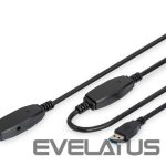 Кабель Digitus  USB Extension cable DA-73105 USB 3.0, 10 m, Black 