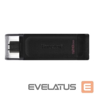 Флеш-накопитель Kingston  USB Flash Drive DataTraveler 70 128 GB, USB 3.2 Gen 1 Type-C, Black 