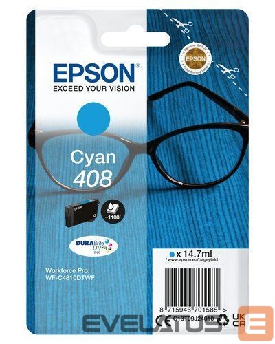 Аксессуары и расходные материалы EPSON DURABrite Ultra 408L Ink cartrige, Cyan