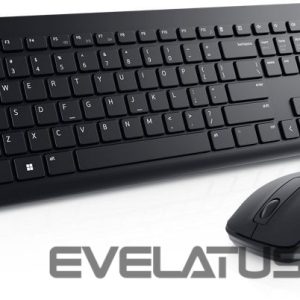 Компьютерная клавиатура Dell  Keyboard and Mouse KM3322W Keyboard and Mouse Set, Wireless, Batteries included, EE, Black 