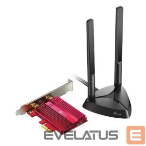 Переходник TP-Link  AX3000 Wi-Fi 6 Bluetooth 5.0 PCIe Adapter TX3000E 2.4GHz/5GHz, Antenna type 2xHigh-Gain External Antennas, 574+2402 Mbit/s 