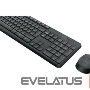 Компьютерная клавиатура Logitech  MK235 Keyboard and Mouse Set, Wireless, Mouse included, Batteries included, US, Black, 475 g 