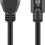 Кабель Goobay  Sync & Charge Super Speed USB-C to USB A 3.0 charging cable  67999  Round cable,  USB-C male,  USB 3.0 male (type A), Black, 0.5 m 