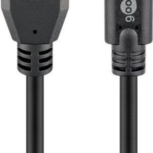 Кабель Goobay  Sync & Charge Super Speed USB-C to USB A 3.0 charging cable  67999  Round cable,  USB-C male,  USB 3.0 male (type A), Black, 0.5 m 