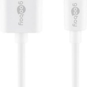 Кабель Goobay  Lightning USB charging and sync cable 54600  White,  USB 2.0 male (type A), Apple Lightnin male (8-pin) 