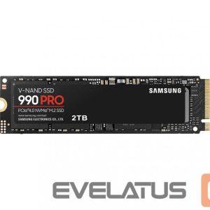 Жесткий диск SSD Samsung  990 PRO 2000 GB, SSD form factor M.2 2280, SSD interface PCIe Gen4x4, Write speed 6900 MB/s, Read speed 7450 MB/s 