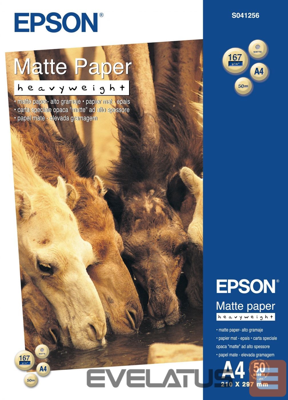 Офисные принадлежности EPSON Matte Paper Heavy Weight, DIN A4, 167g/m², 50 Sheets