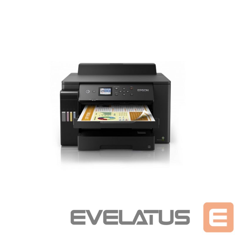Принтер EPSON EcoTank L11160 Wi-Fi, Maximum ISO A-series paper size A3+, Black