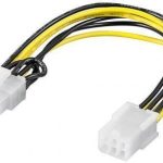 Кабель Goobay  93635 Power cable/adapter for PC graphics card; PCI-E/PCI Express; 6-pin to 8-pin, 0.2m 
