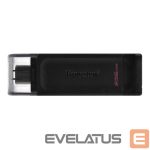 Флеш-накопитель Kingston  USB Flash Drive DataTraveler 70 256 GB, USB 3.2 Gen 1 Type-C, Black 