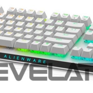 Компьютерная клавиатура Dell  Alienware Tri-Mode AW920K Wireless Gaming Keyboard, RGB LED light, US, Wireless, Lunar Light, Bluetooth, Numeric keypad, CHERRY MX Red 
