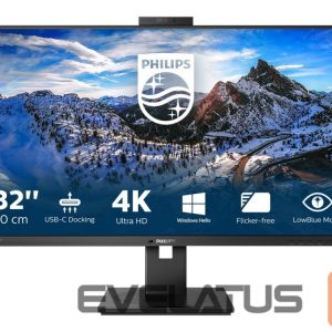 Монитор Philips  Monitor 	329P1H 31.5 ", IPS, 4K UHD, 3840 x 2160, 16:9, 4 ms, 350 cd/m², Black, 60 Hz, HDMI ports quantity 2 