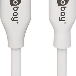 Кабель Goobay  Lightning - USB-C  USB charging and sync cable, 2 m, white  USB-C  male Apple Lightning male (8-pin) 