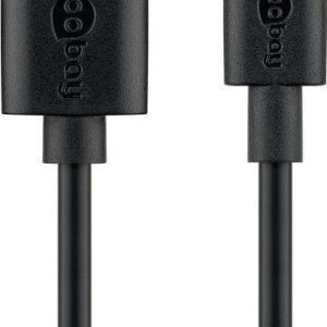 Кабель Goobay  59122 USB 2.0 cable (USB-C  to USB A), black 