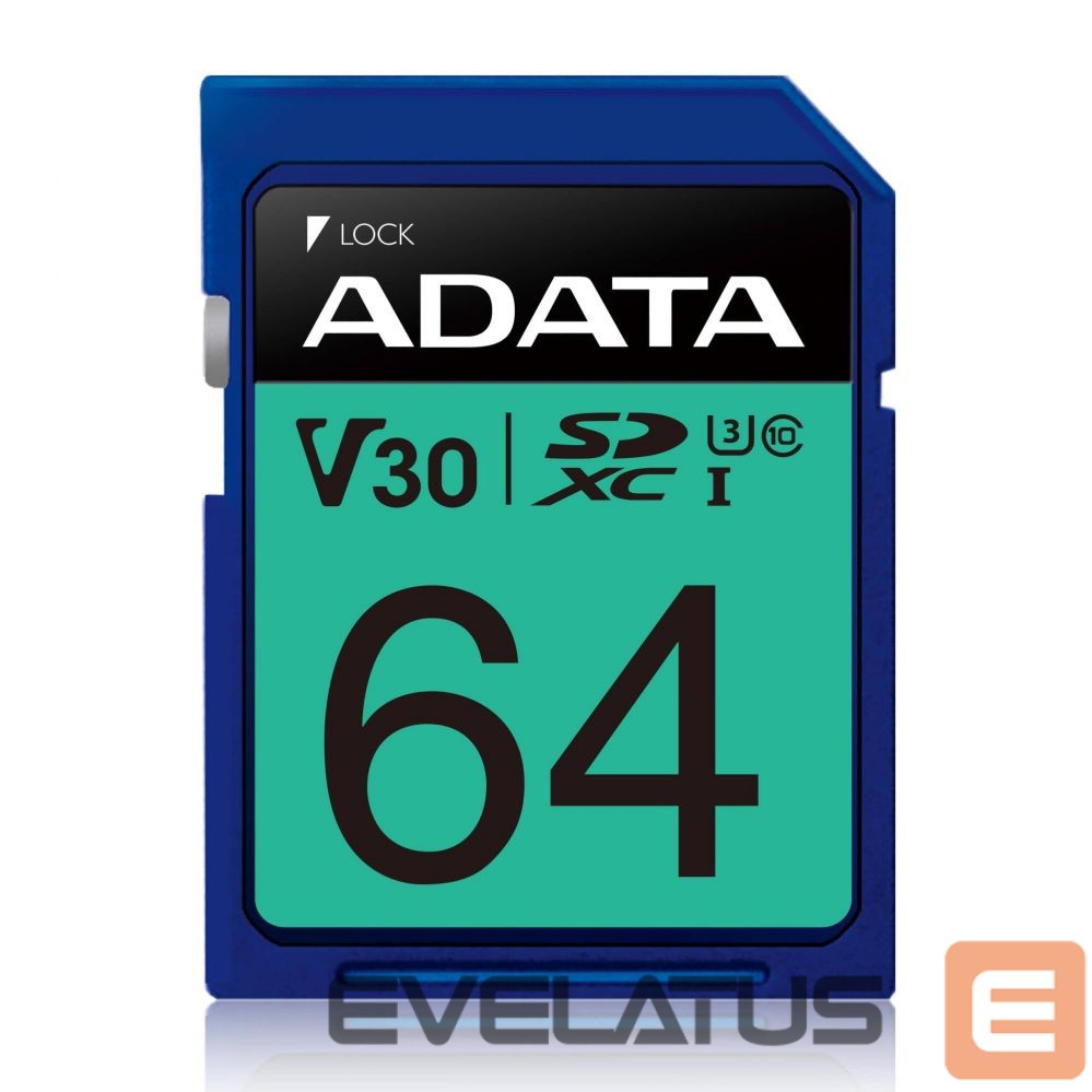 Карты памяти ADATA Premier Pro UHS-I SDXC 64 GB Flash memory class 10