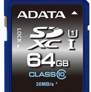 Карты памяти ADATA  Premier 64 GB SDHC Flash memory class 10 No