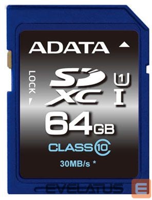 Карты памяти ADATA Premier 64 GB SDHC Flash memory class 10 No