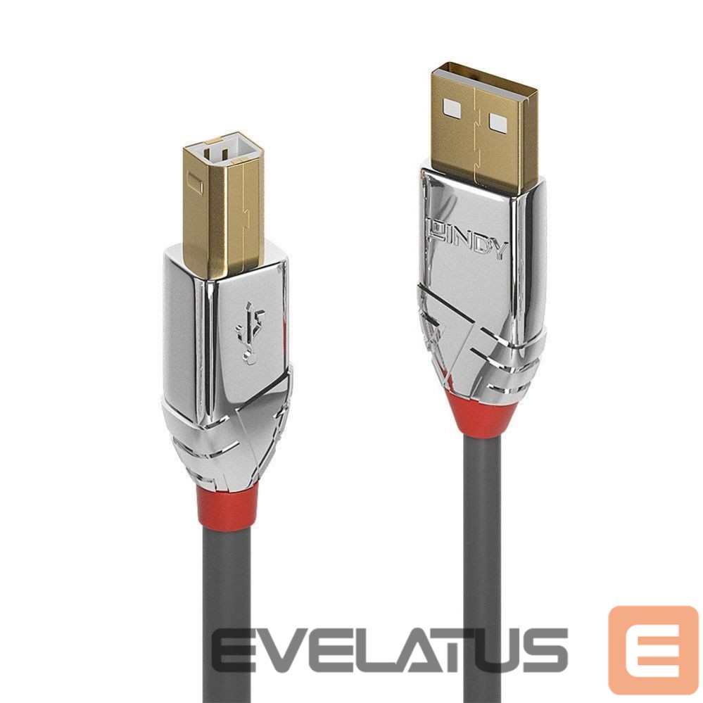 Кабель LINDY CABLE USB2 A-B 3M/CROMO 36643