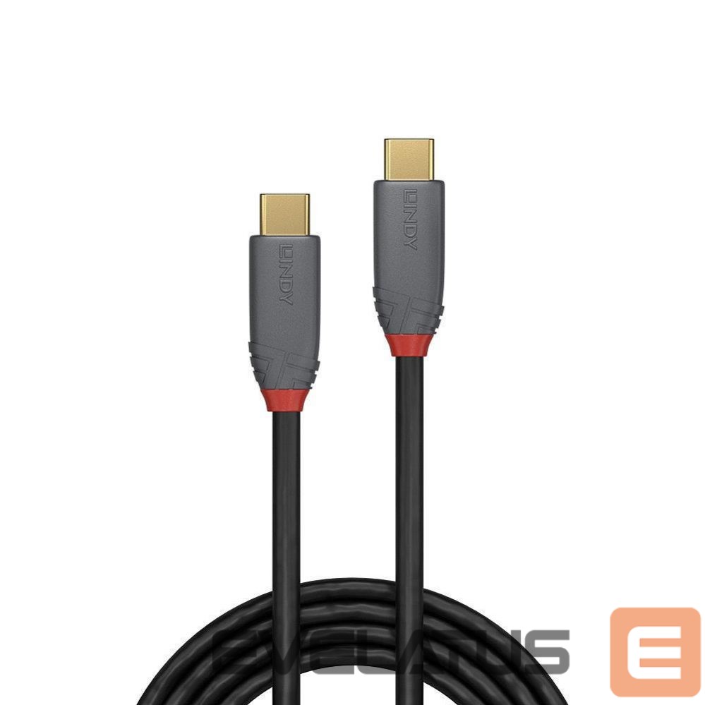 Кабель LINDY CABLE USB3.2 C-C 1M/ANTHRA 36901