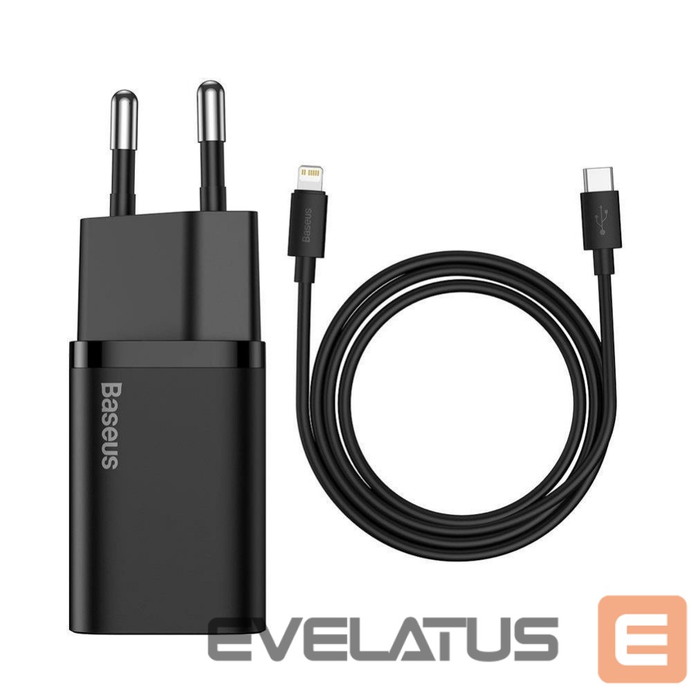Адаптер Baseus MOBILE CHARGER WALL 20W/BLACK TZCCSUP-B01 Black