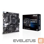 Материнская плата для процессоров AMD Asus  Mainboard||AMD A520|SAM4|MicroATX|2xPCI-Express 3.0 1x|1xPCI-Express 3.0 16x|1xM.2|Memory DDR4|Memory slots 2|1x15pin D-sub|1xHDMI|2xUSB 2.0|4xUSB 3.2 type B|1xPS/2|3xStereo jack 3.5mm|1xRJ45|PRIMEA520M-K 