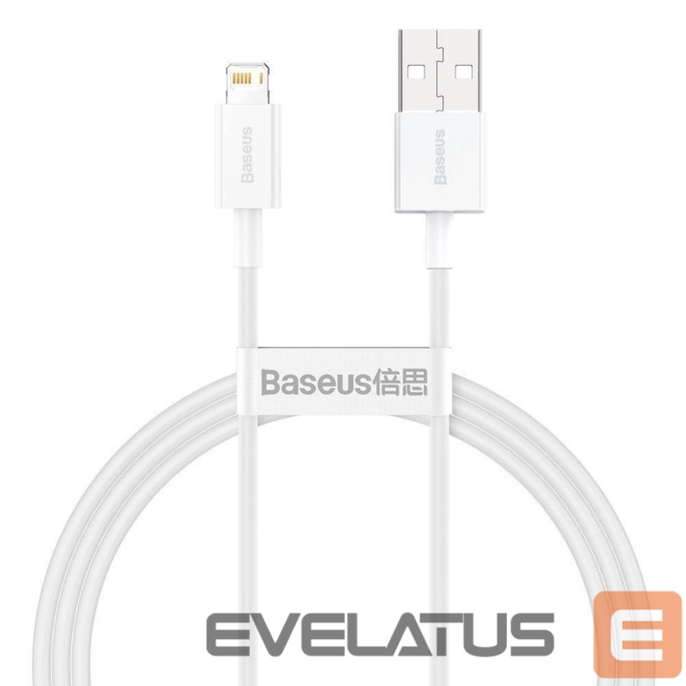 Кабель Baseus CABLE LIGHTNING TO USB 1M/WHITE CALYS-A02