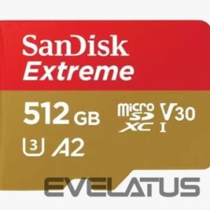 Карты памяти SANDISK BY WESTERN DIGITAL  MEMORY MICRO SDXC 512GB UHS-I/W/A SDSQXAV-512G-GN6MA SANDISK 