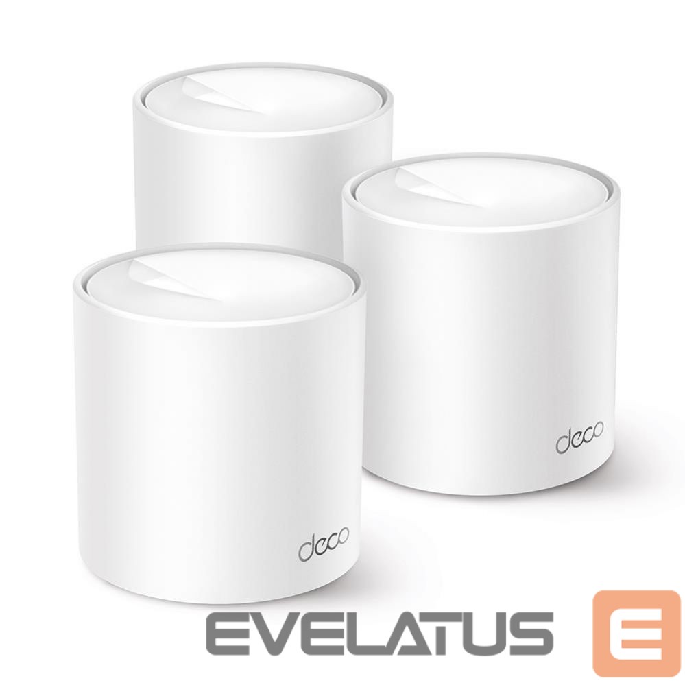 Роутер TP-Link Wireless Router||Wireless Router|1500 Mbps|Mesh|Wi-Fi 6|1x10/100/1000M|1x2.5GbE|DHCP|DECOX10(3-PACK)
