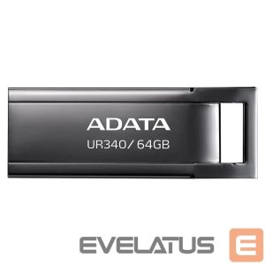 Флеш-накопитель ADATA  MEMORY DRIVE FLASH USB3.2 64GB/BLACK AROY-UR340-64GBK 