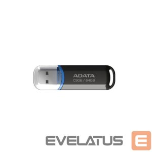 Флеш-накопитель ADATA  MEMORY DRIVE FLASH USB2 64GB/BLACK AC906-64G-RBK A-DATA 