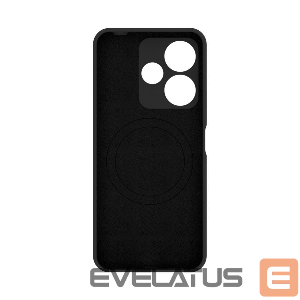 Чехол на заднюю панель Evelatus Xiaomi Redmi 13 4G Premium Magnetic Soft Touch Silicone Case Black