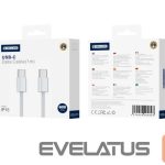 Кабель Jellico  IP15 Woven Cotton iPhone 15 / 16 USB-C to USB-C Data & Fast PD 60W Charger Cable 1m White