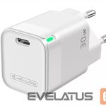 Адаптер Jellico  C43 Mini PD 30W QC 3.0 Smart Adaptive Fast Charger with 1x USB-C (5-20V) White