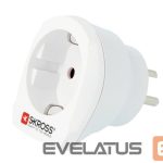 Адаптер Skross  Travel adapter CA EU to DEN - Europe to Denmark White