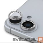 Защитное стекло Guess Apple iPhone 16/16 Plus Fixed Glliter Protective Lens Silver