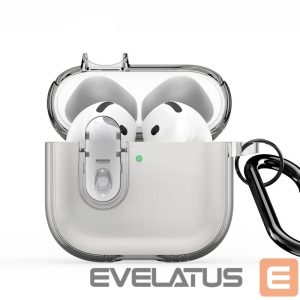 Чехол для наушников Dux Ducis Apple AirPods 4 PECL Series PC+TPU Cover with Hook Grey